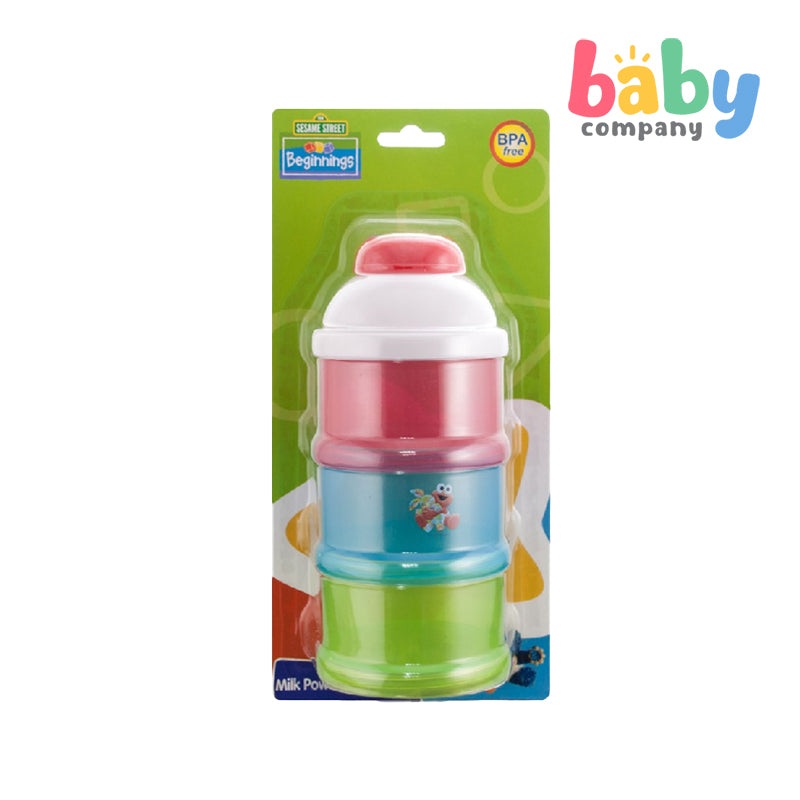 Sesame Beginnings Jumbo Milk Container Red