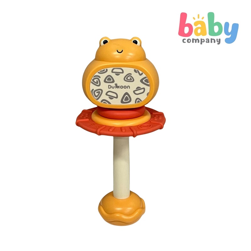 Dumoon Frog’s Teether and Sand Hammer Toy Yellow