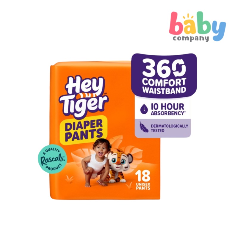 Hey Tiger Active Diaper Pants, Convenience Pack – Large, 14 pads 18 pads