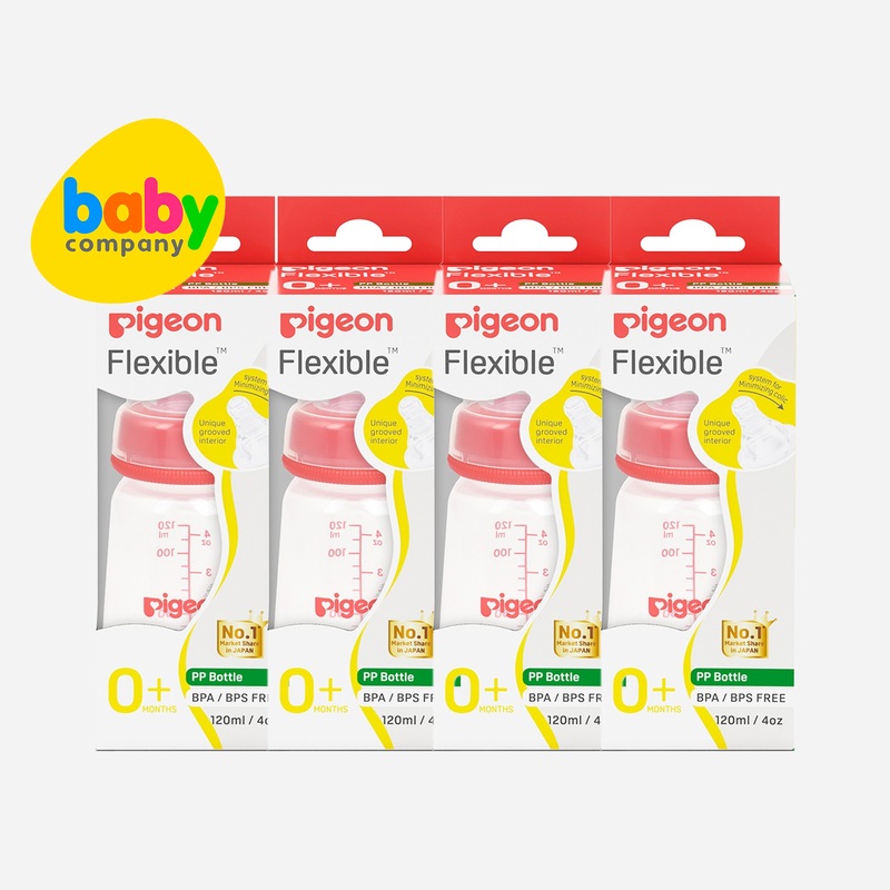 Pigeon RPP Bottle Red 120ml Pack of 4