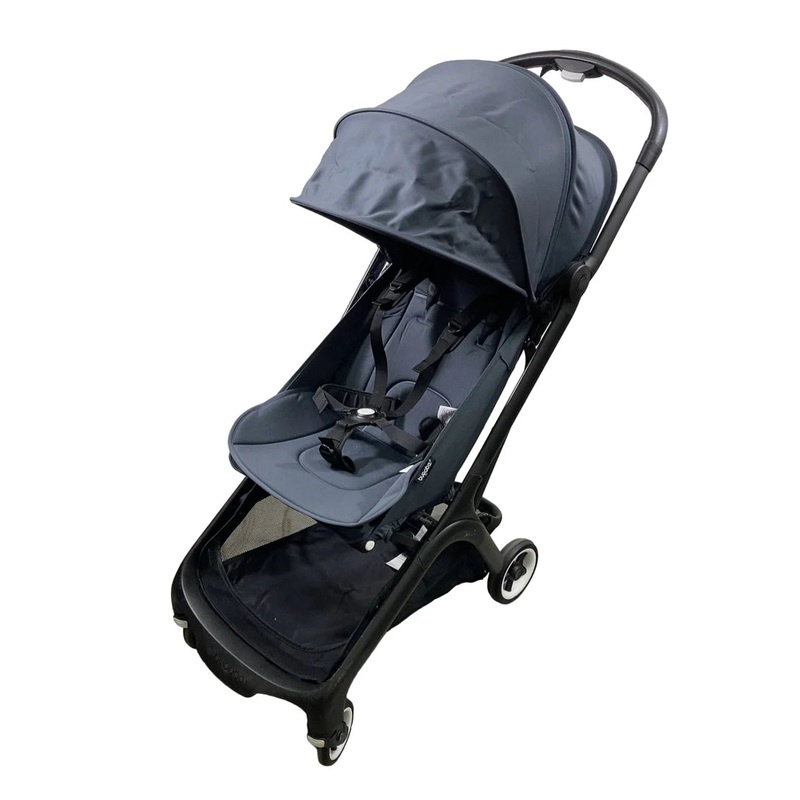 Bugaboo Butterfly Stroller, 2024, Black, Stormy Blue, Stormy Blue