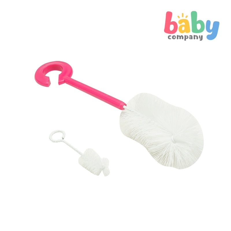Nurture Bottle and Nipple Brush Pink