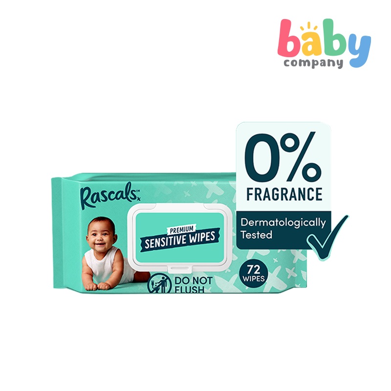 Rascals Sensitive Baby Wipes – 72 Sheets