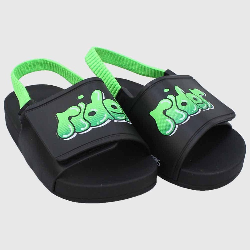 Rider Boys Black/Green Sandals