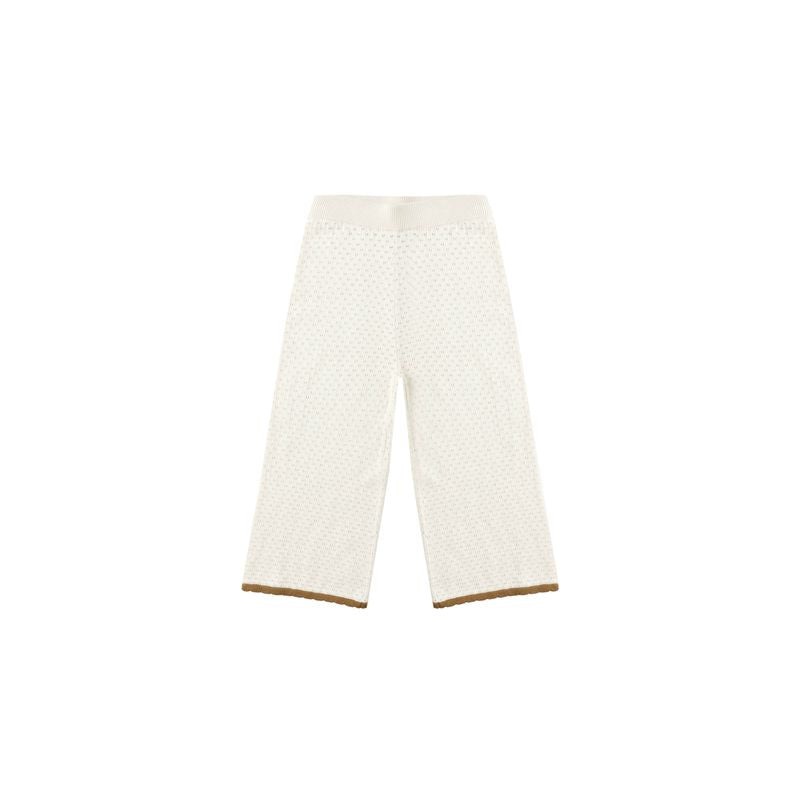Rylee + Cru Pointelle Knit Pant || Natural
