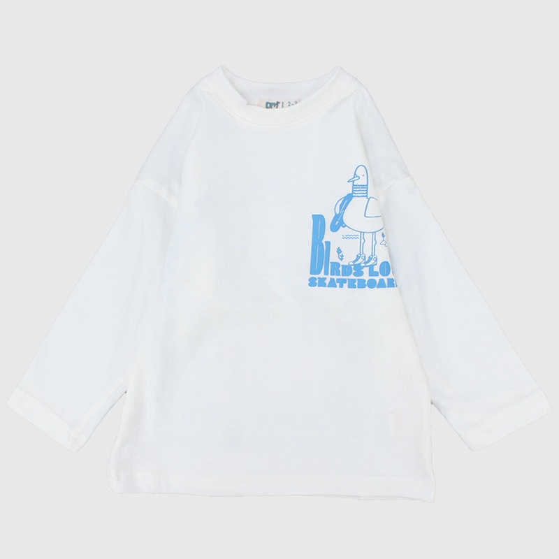 Skating Bird Long-Sleeved T-Shirt