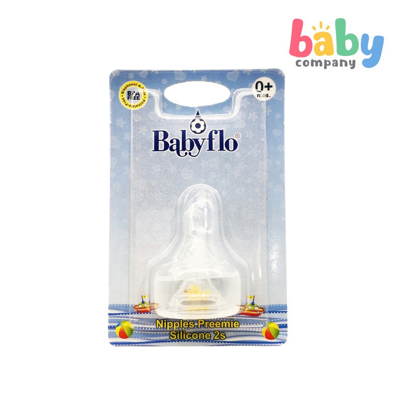 Babyflo Nipple Preemie Silicone 2pcs