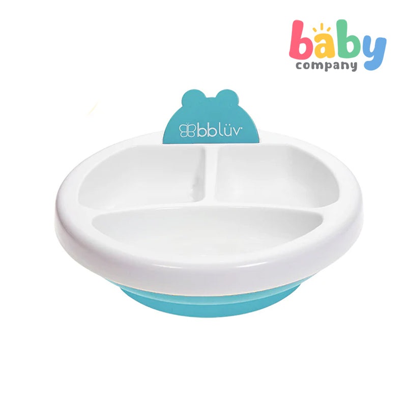 BBLUV Plat: Warm Feeding Plate – Aqua