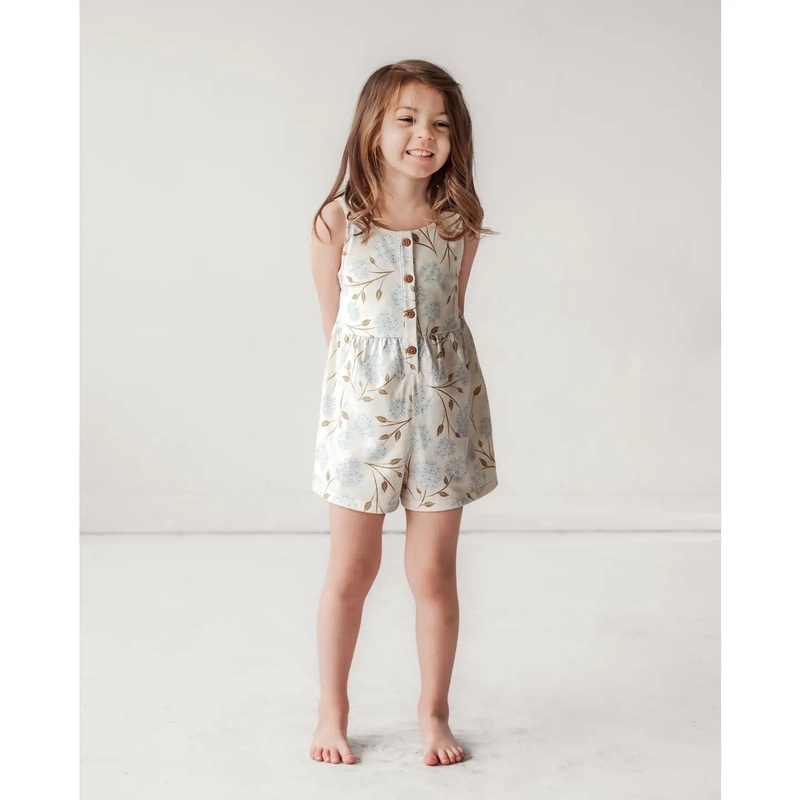 City Mouse Tank Romper- Hydrangea
