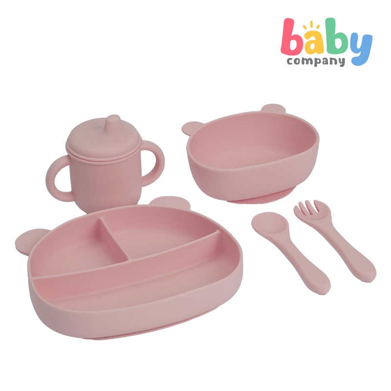 Little Sprout Blossom Feeding Set – Pink