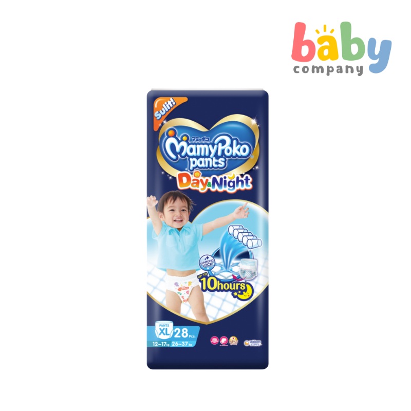 MamyPoko Day and Night Diaper Pants – XL, 28 Pads