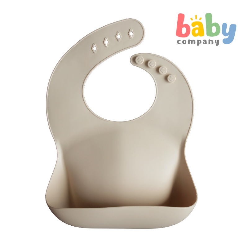 Mushie Silicone Bib – Shifting Sand