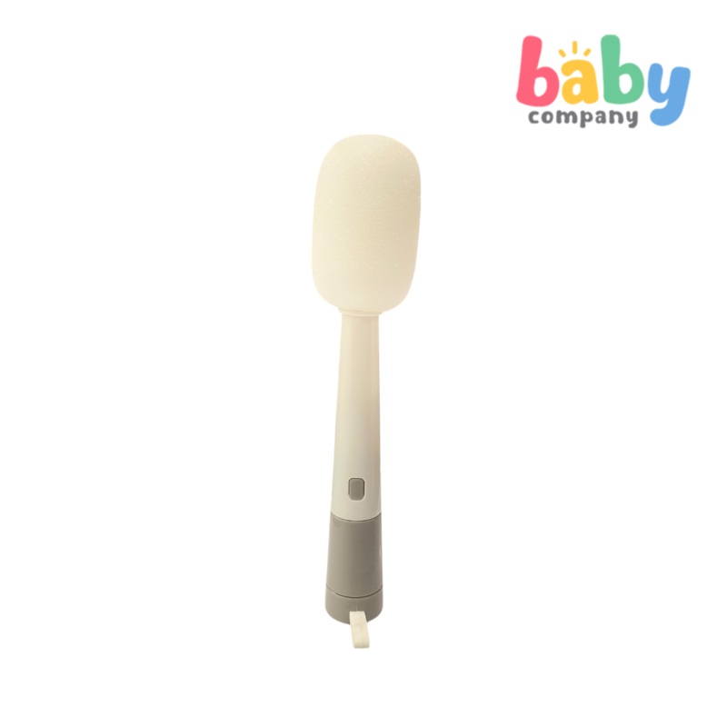 Peekaboo 2-in-1 Soft Sponge Bottle Brush – Gray