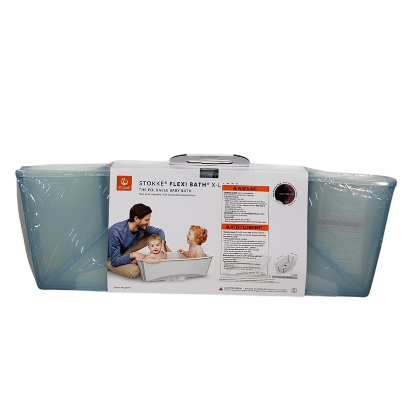 Stokke Flexi Bath Foldable Baby Bathtub, Ocean Blue, XLarge