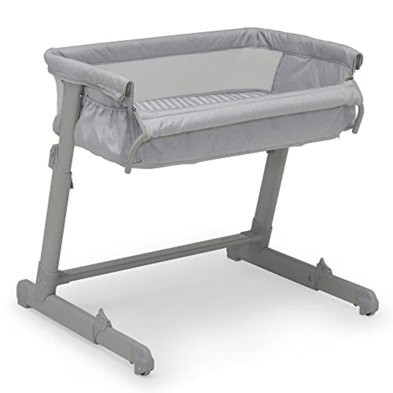 Baby Gap Bedside Bassinet, Grey Stripes