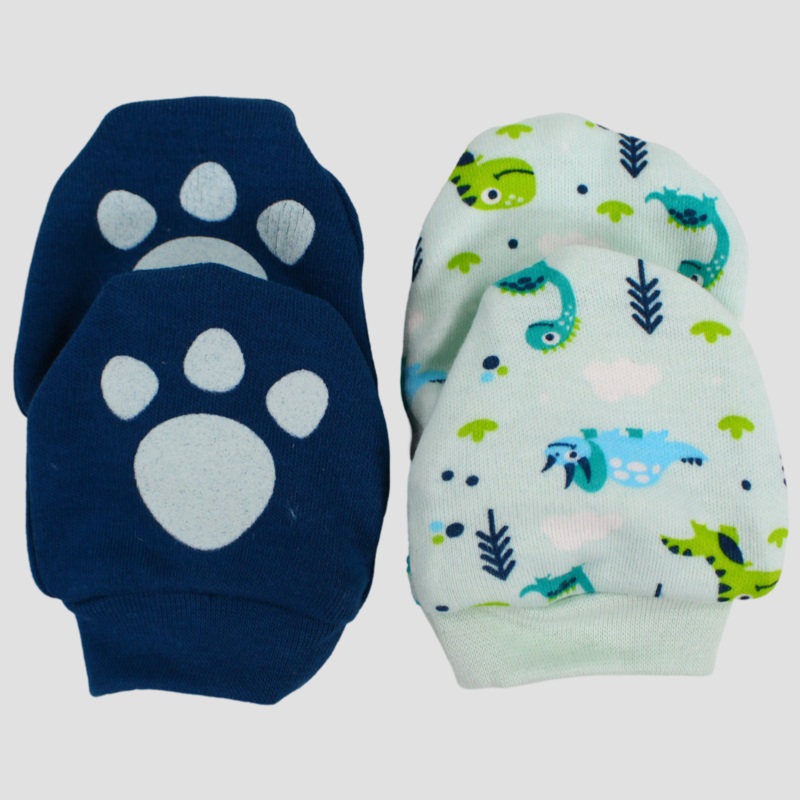 Dino Paws Baby Mittens (Pack of 2)