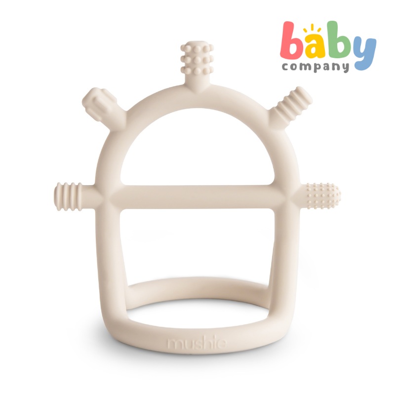 Mushie No Drop Teether  –  Sensory Shifting Sand