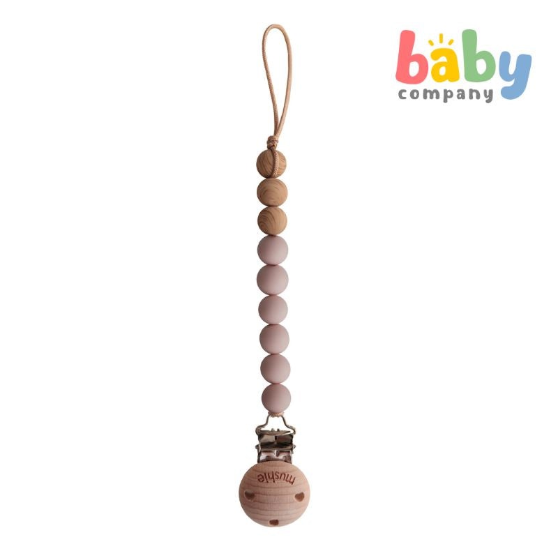 Mushie Pacifier Clips Eva – Blush