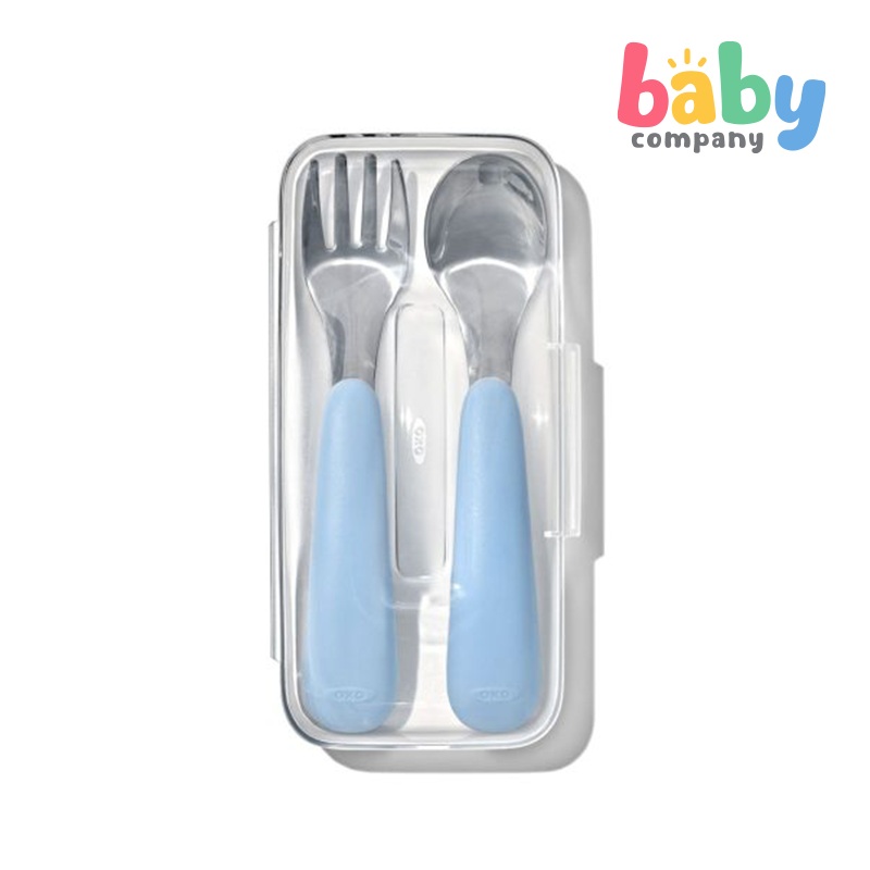 Oxo Tot On The Go Fork And Spoon – Dusk