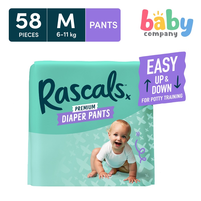 RascalsDiapers PantsJumboPack – Medium,58pants