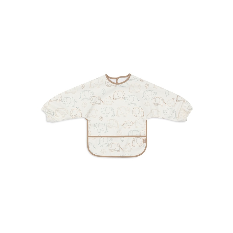 Jollein – Bib Waterproof with Sleeves – Elephant Tales