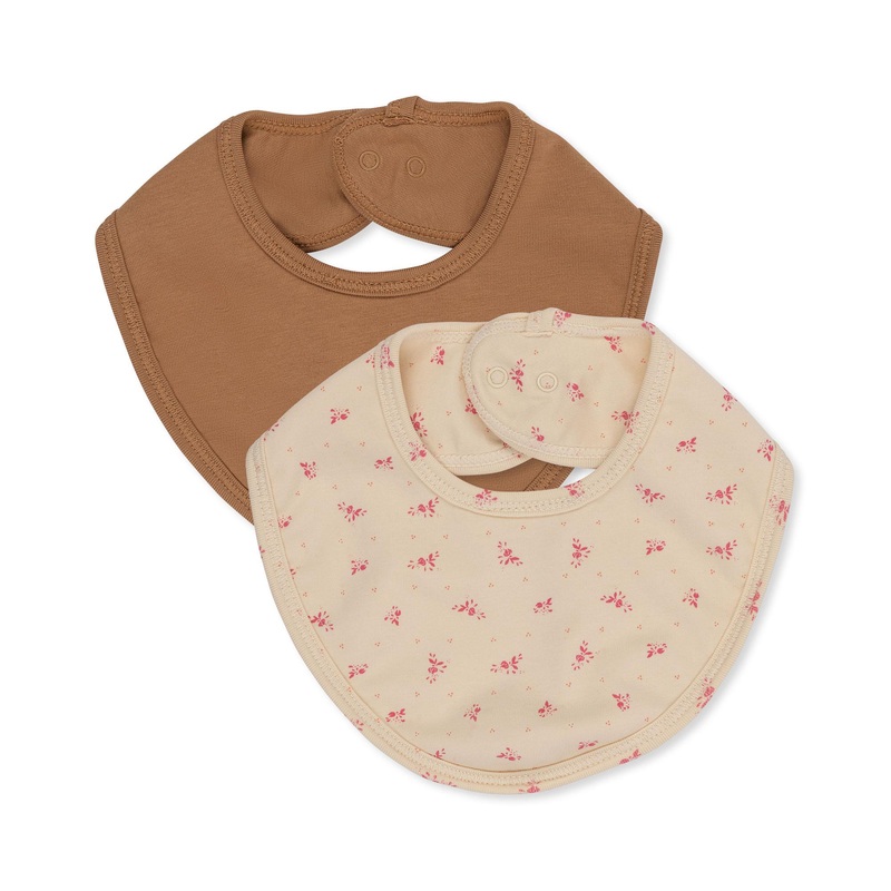 Konges Slojd – Basic Bib – Fuchsia / Tobacco