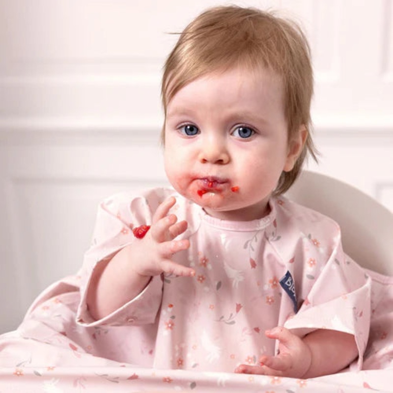 Bibado – Short Sleeve Coverall Bib – Botanical Bunnies