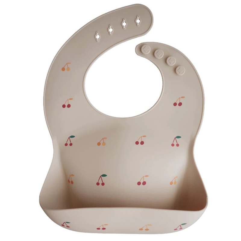 Mushie – Silicone Bib – Cherries
