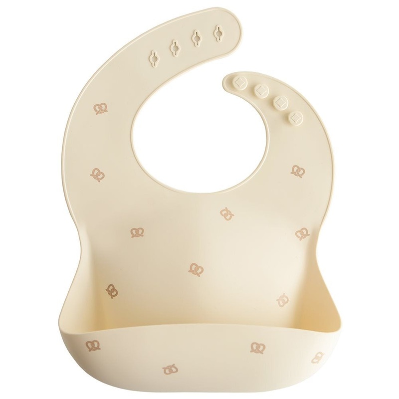 Mushie – Silicone Bib – Pretzel