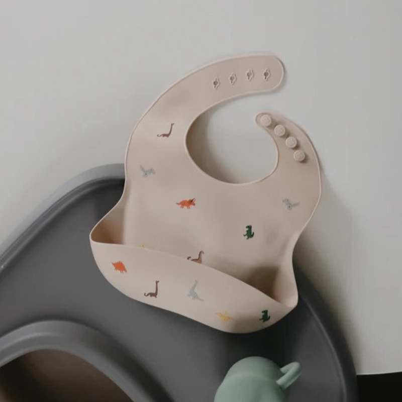Mushie – Silicone Bib – Dinosaurs
