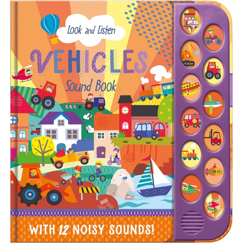 12 Button Sound Book – Things That Go
