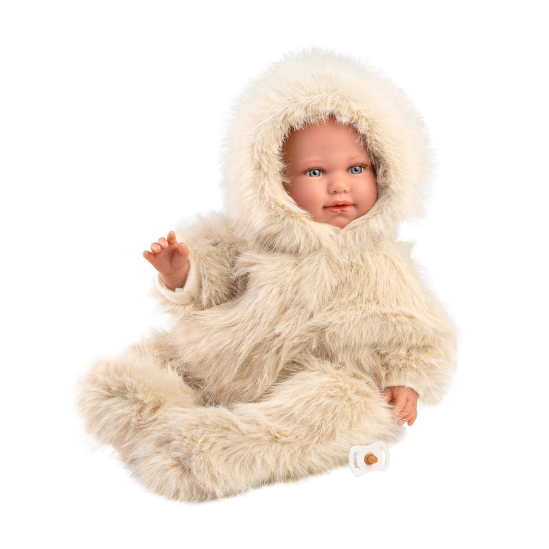 Alicia Crying Baby Doll Teddy Bear Suit
