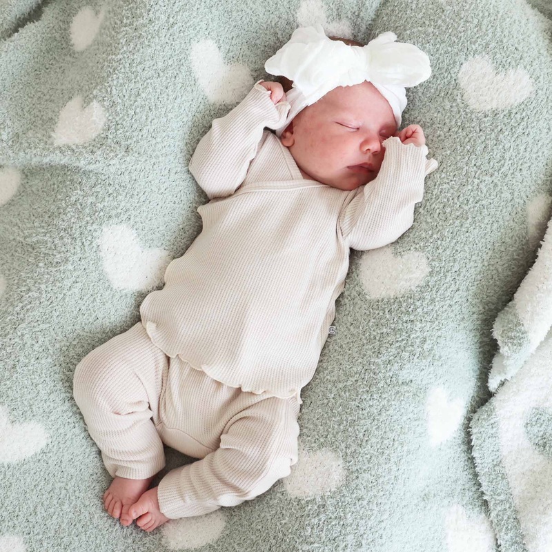 2pc Waffle Crossover Top & Bottom | Eggshell