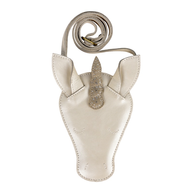 Blinc Purse | Unicorn | Off White Metallic Leather