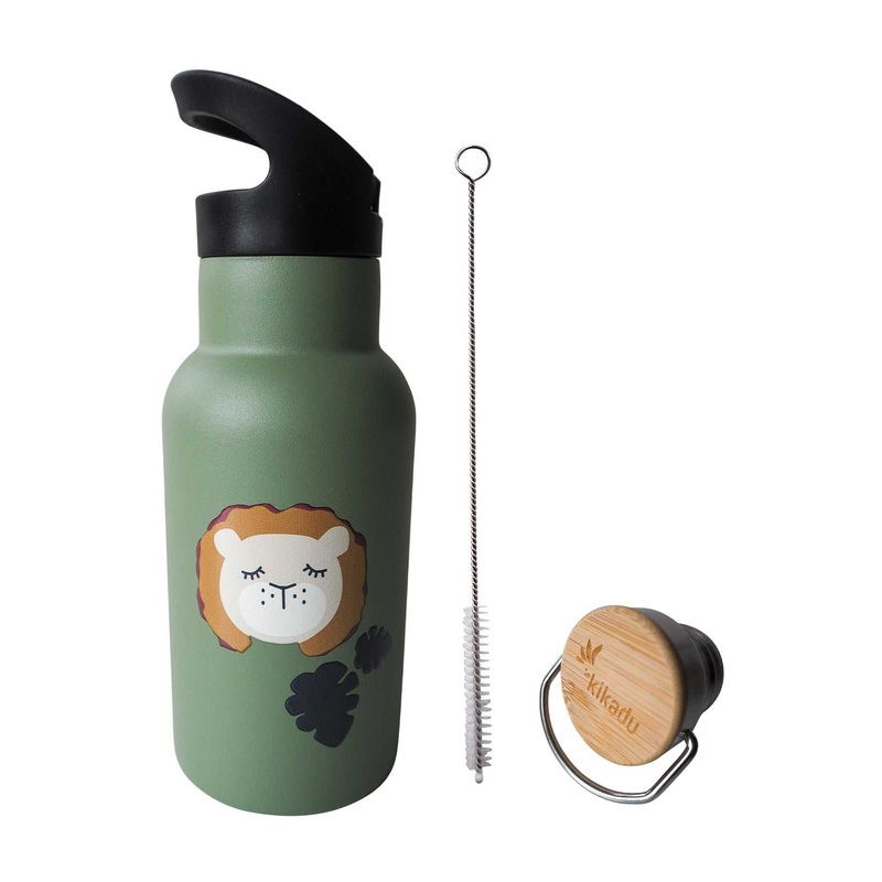 Trinkflasche Lwe Olive