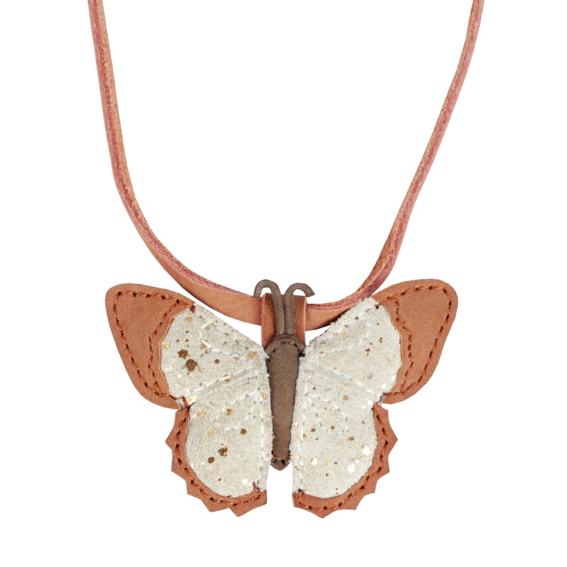 Zaza Necklace | Papillon | Walnut Nubuck