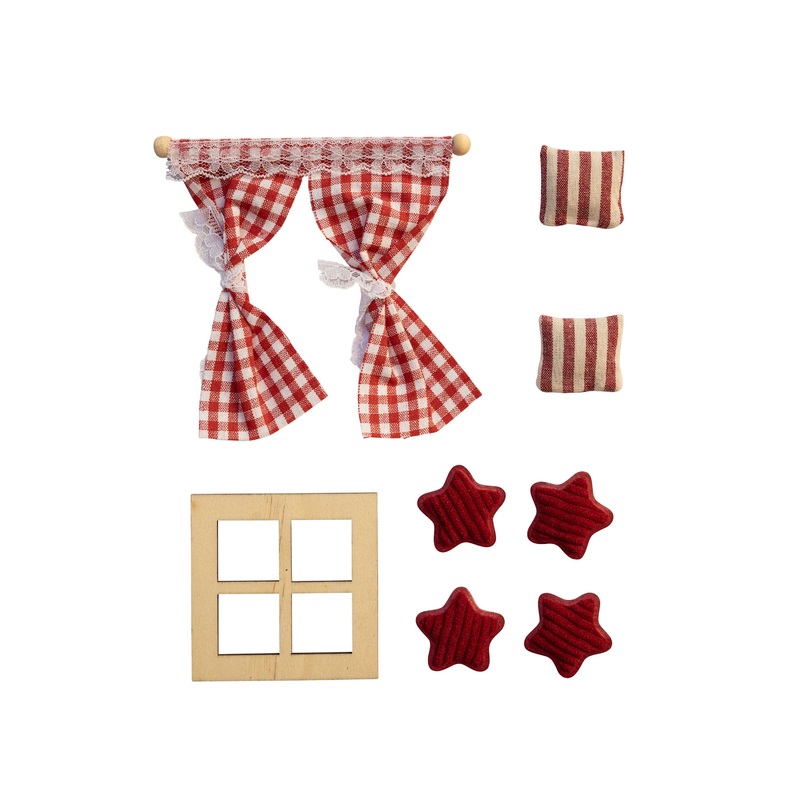 Wichtel Innen- Deko rot