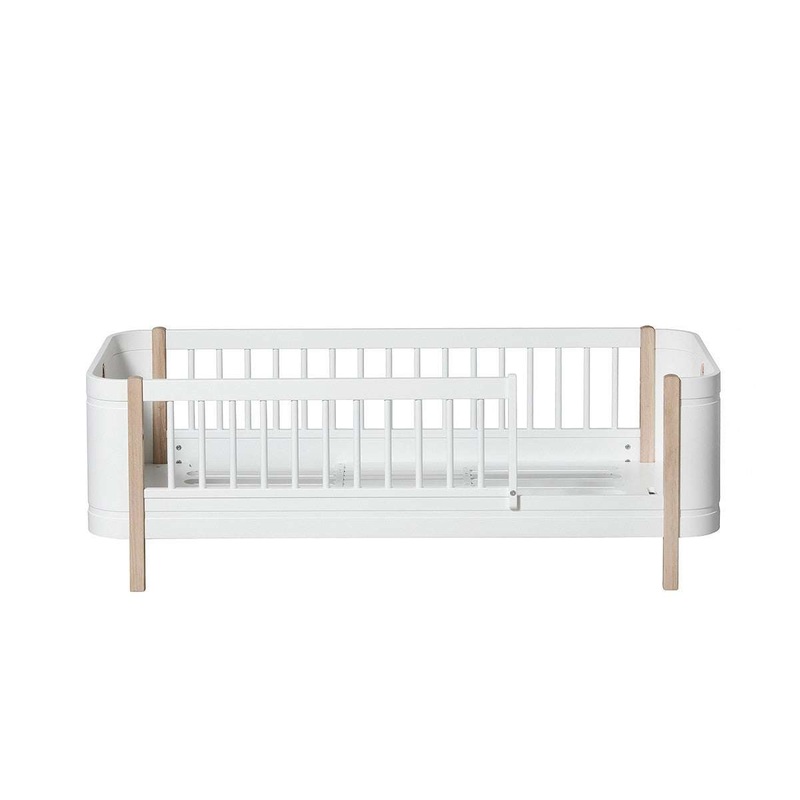 Wood Mini+ Juniorbett (68x162cm) wei/ Eiche