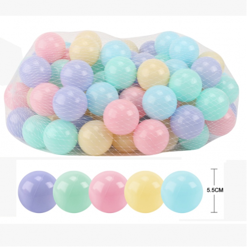 100pcs Ball for Playhouse / Ball Pit / Play Tent / Bounce House – Pastel Colour