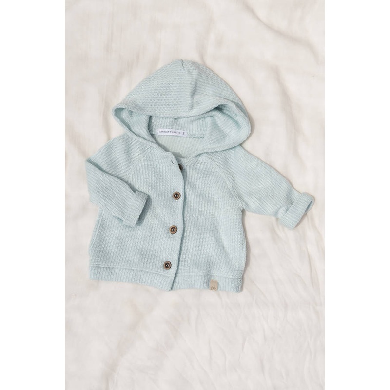 Baby jersey cardigan – WATER PETROL 713
