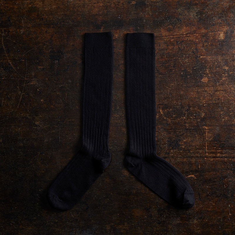 Adults Cotton Knee Socks – Coal