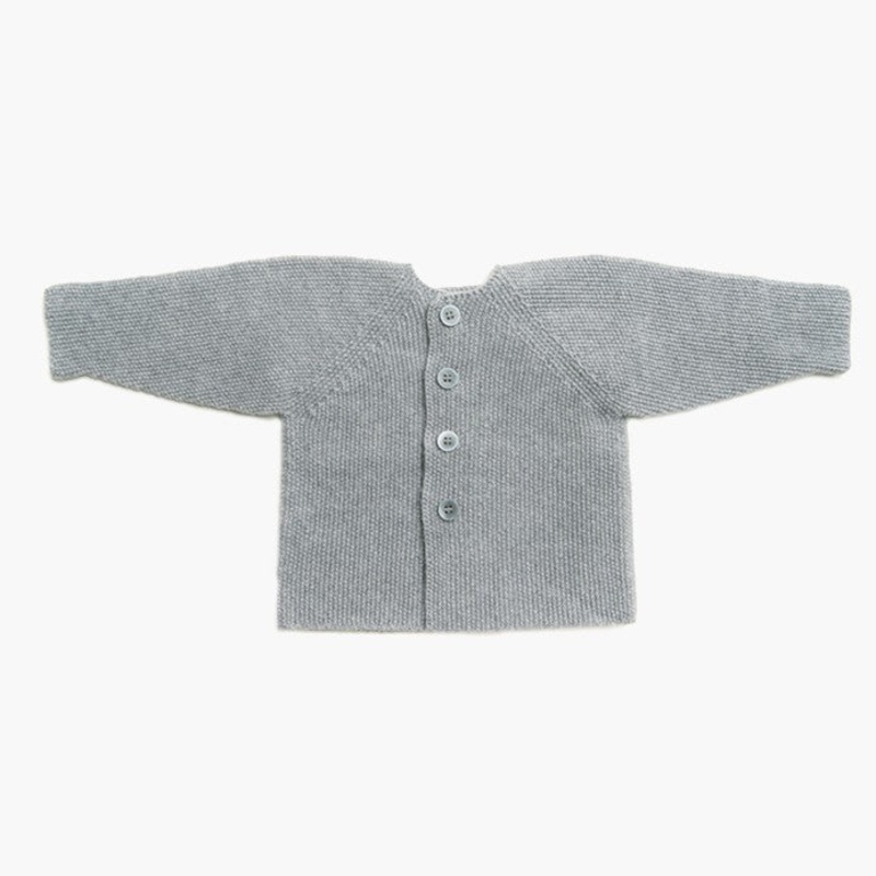 Babyjacke Reiskorn/ grau