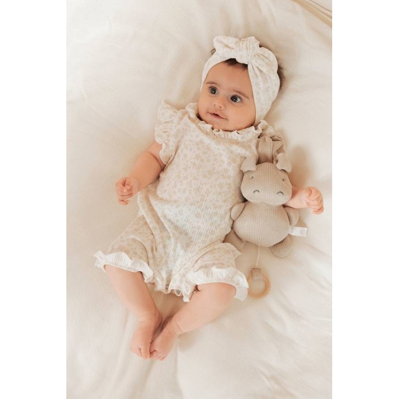 Jumpsuit with ruffles – PRINT PETALS 422 – emotional