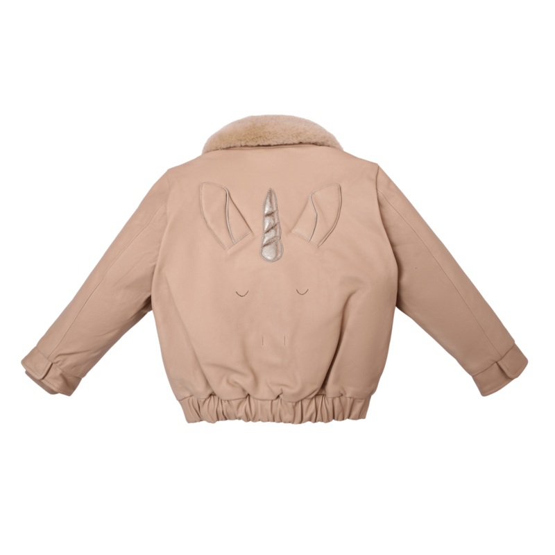 Yuki Leather Jacket | Unicorn | Powder Cream Leather