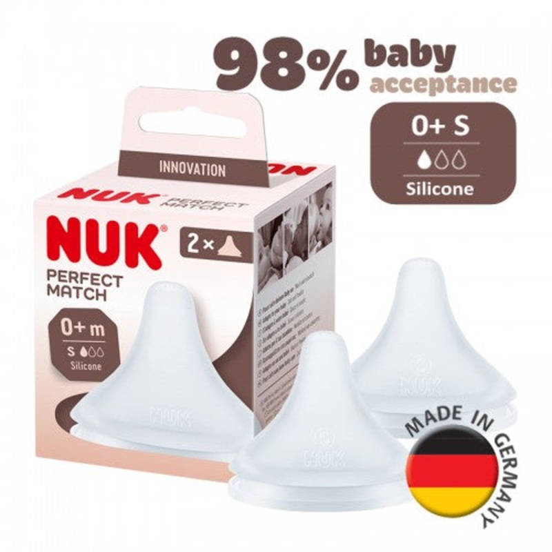 NUK Perfect Match teat 2 pieces S 0M+