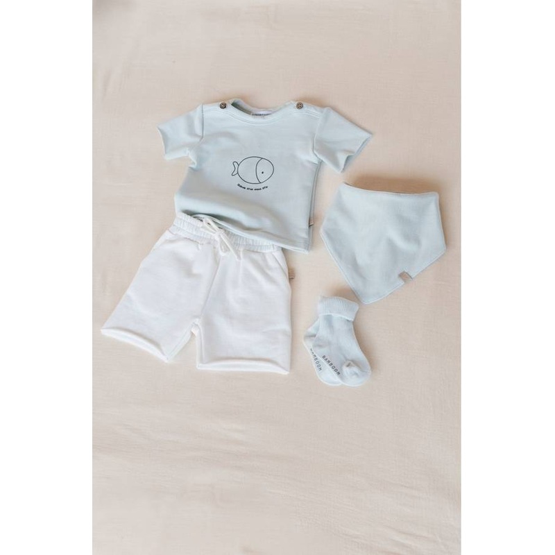 Short-sleeved T-shirt with print – BLUE BLUSH 125 – emotional