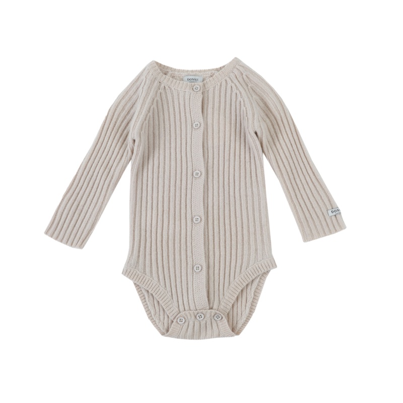 Kees Merino Wool Romper | Nougat Melange