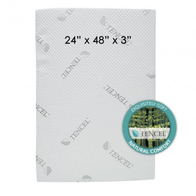 Tencel + Anti Dust-Mite Mattress 24 x 48 x 3 For DreamNezz Plus 5 In 1 Co-Sleeper