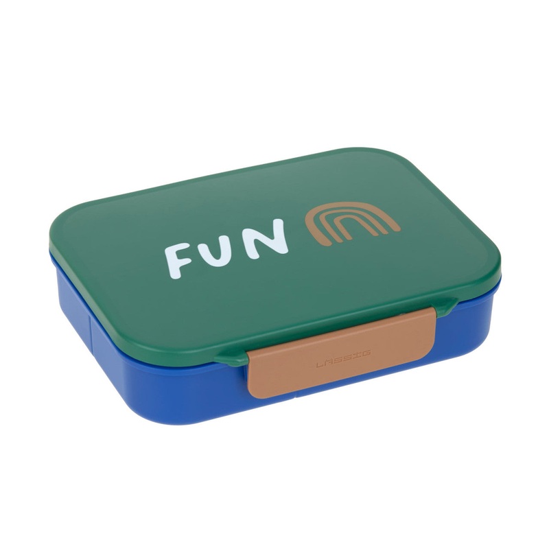 Bento-Lunchbox Little Gang Rainbow/ grn