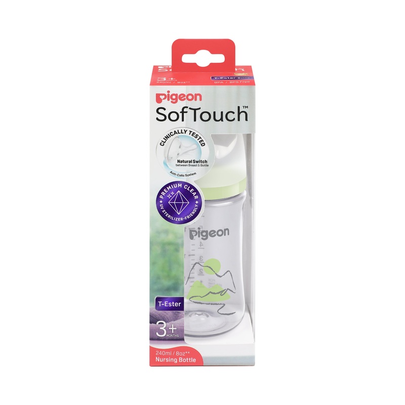 Pigeon SofTouch BPP Nursing Bottle T-Ester 240ml Mountain